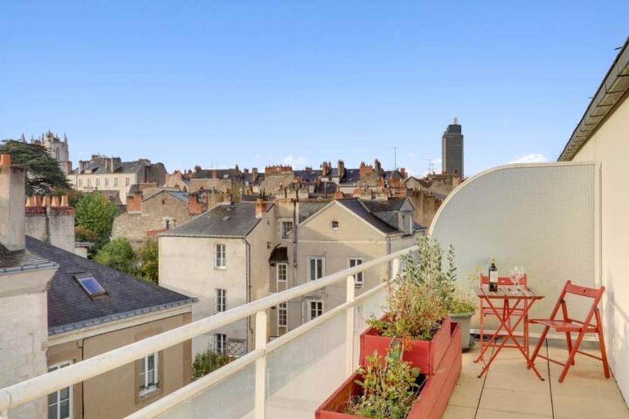 Bright Apartment With Large Terrace Nantes Exterior photo